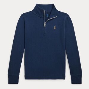 Polo Ralph Lauren Navy Blue Size Extra Large Quarter Zip Sweatshirt Lightweight